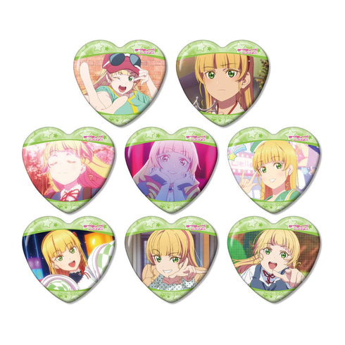 『ラブライブ!スーパースター!!』トレーディング 平安名すみれオンリー 場面写ハート型缶バッジ(単位/BOX)